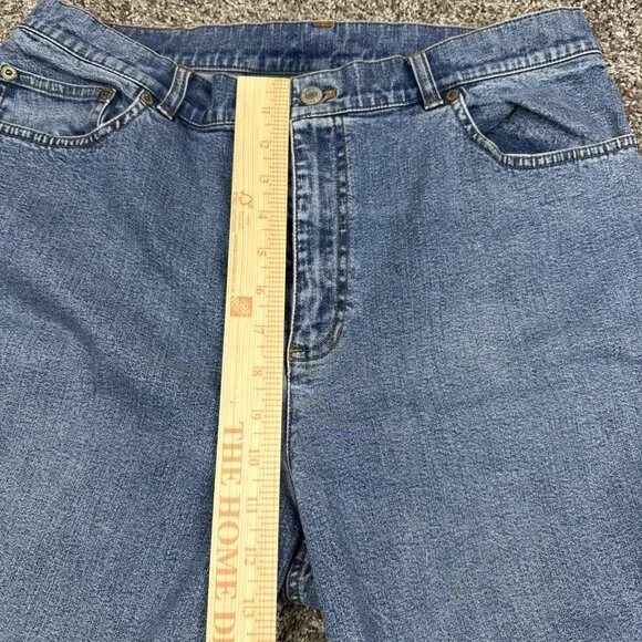 Vintage Lauren Jeans Co Ralph Lauren 14 Stretch Blue Denim Y2K Hong Kong - Picture 3 of 11